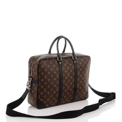 Louis Vuitton Monogram Macassar Porte-Documents Voyage GM 3 of 7