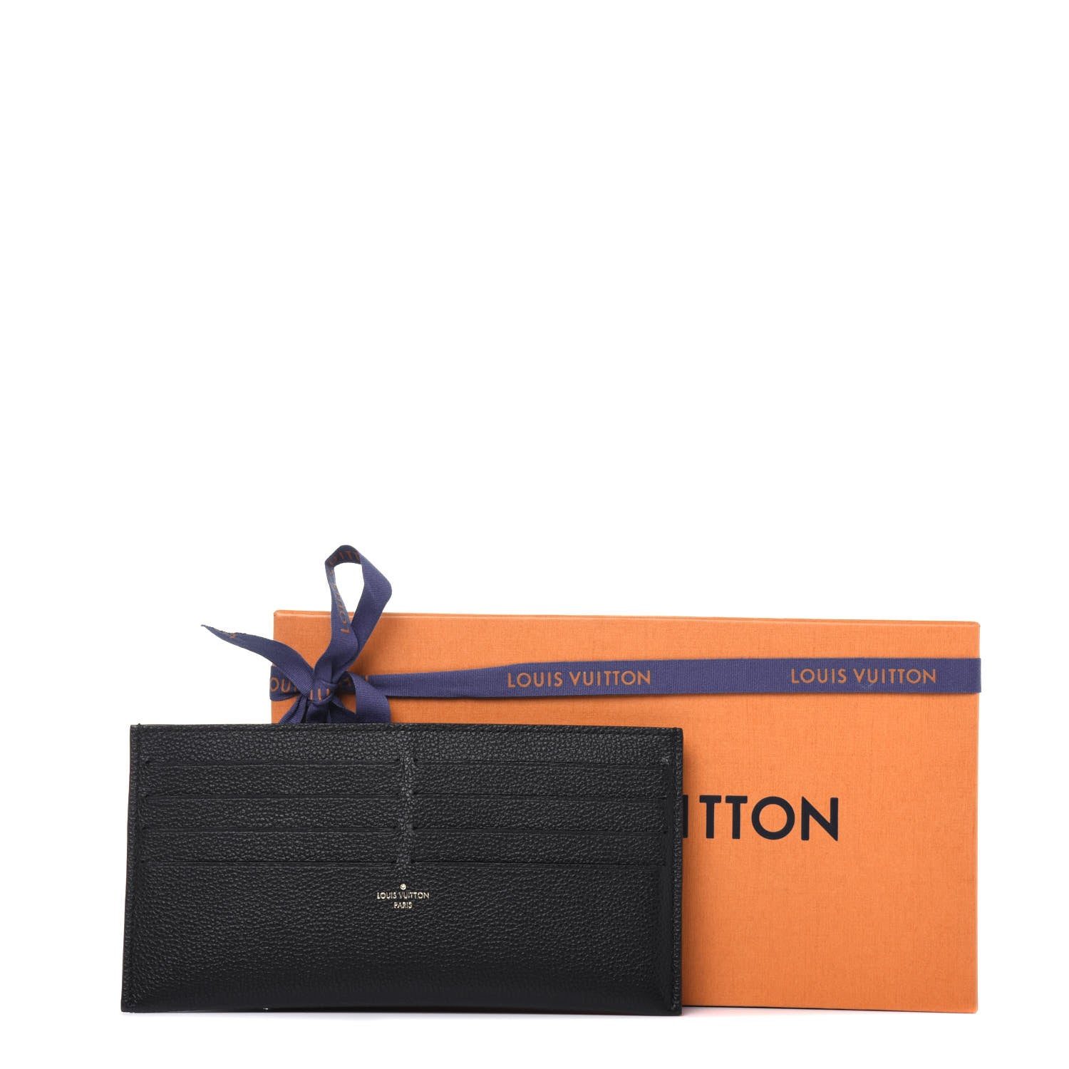 Louis Vuitton Calfskin Felicie Chain Wallet Card Holder Insert Black 10 of 10