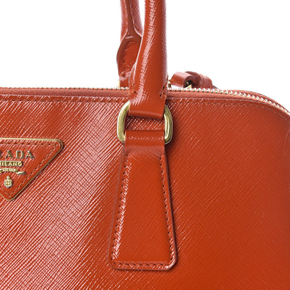 Prada Saffiano Vernice Medium Promenade Tote Arancio 13 of 16