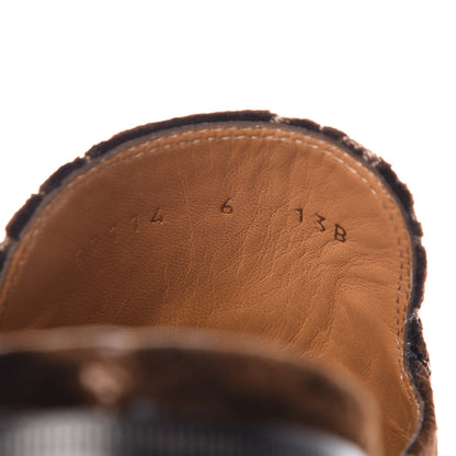 Gucci Velvet GG Monogram Mens Princetown Slippers 8 Brown 8 of 9