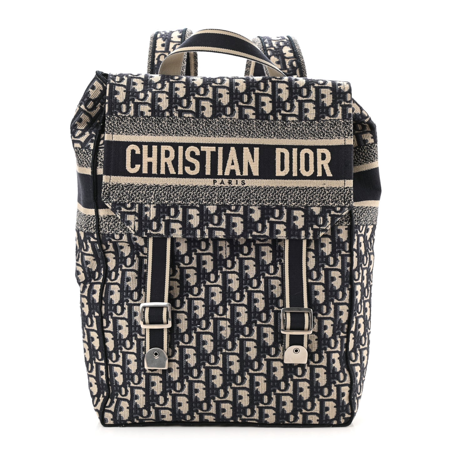 Oblique Backpack Blue White