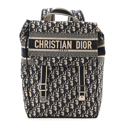 Christian Dior Oblique Backpack Blue White 1 of 8