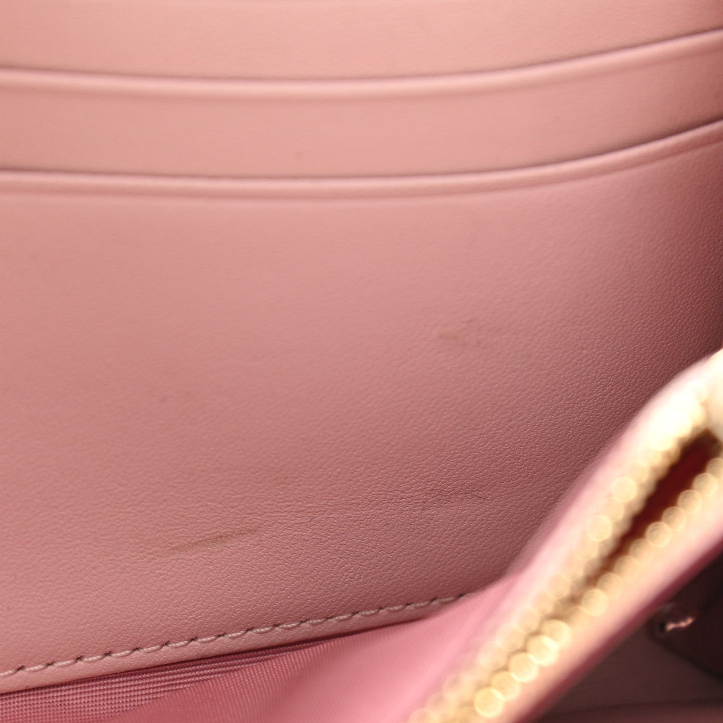 Visetos Large Patricia Wallet On Chain Block Pink