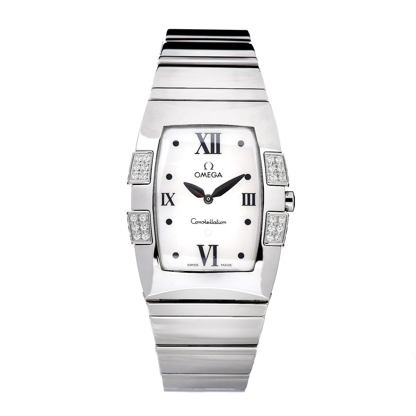Stainless Steel Diamond Mother of Pearl 25mm Constellation Quadrella Quartz Watch 1586.70.00