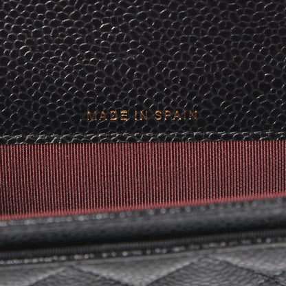Chanel Caviar Quilted Flap Card Holder Black 7 of 9