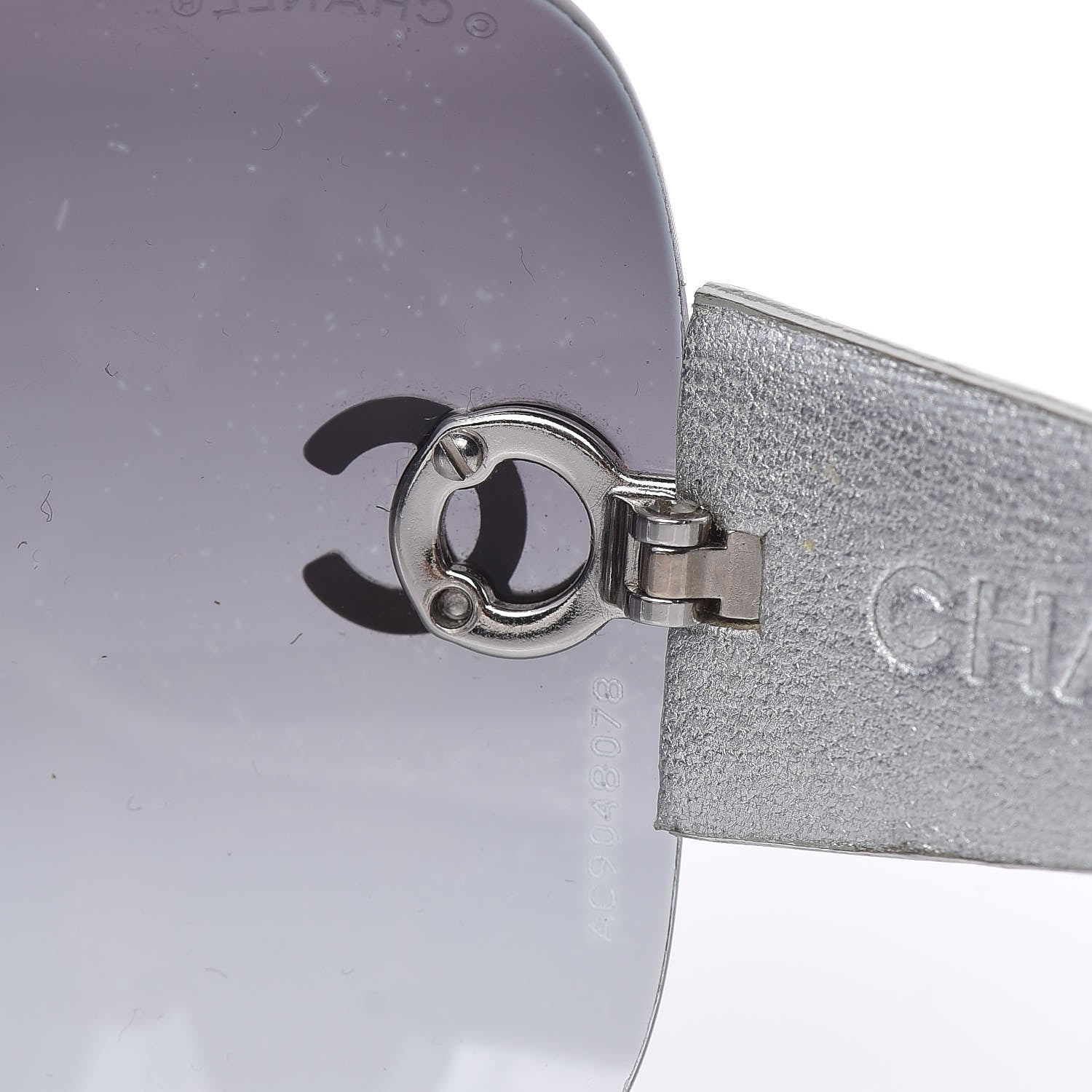 Chanel Metallic Quilted CC Sunglasses 4157-Q Silver 7 of 10
