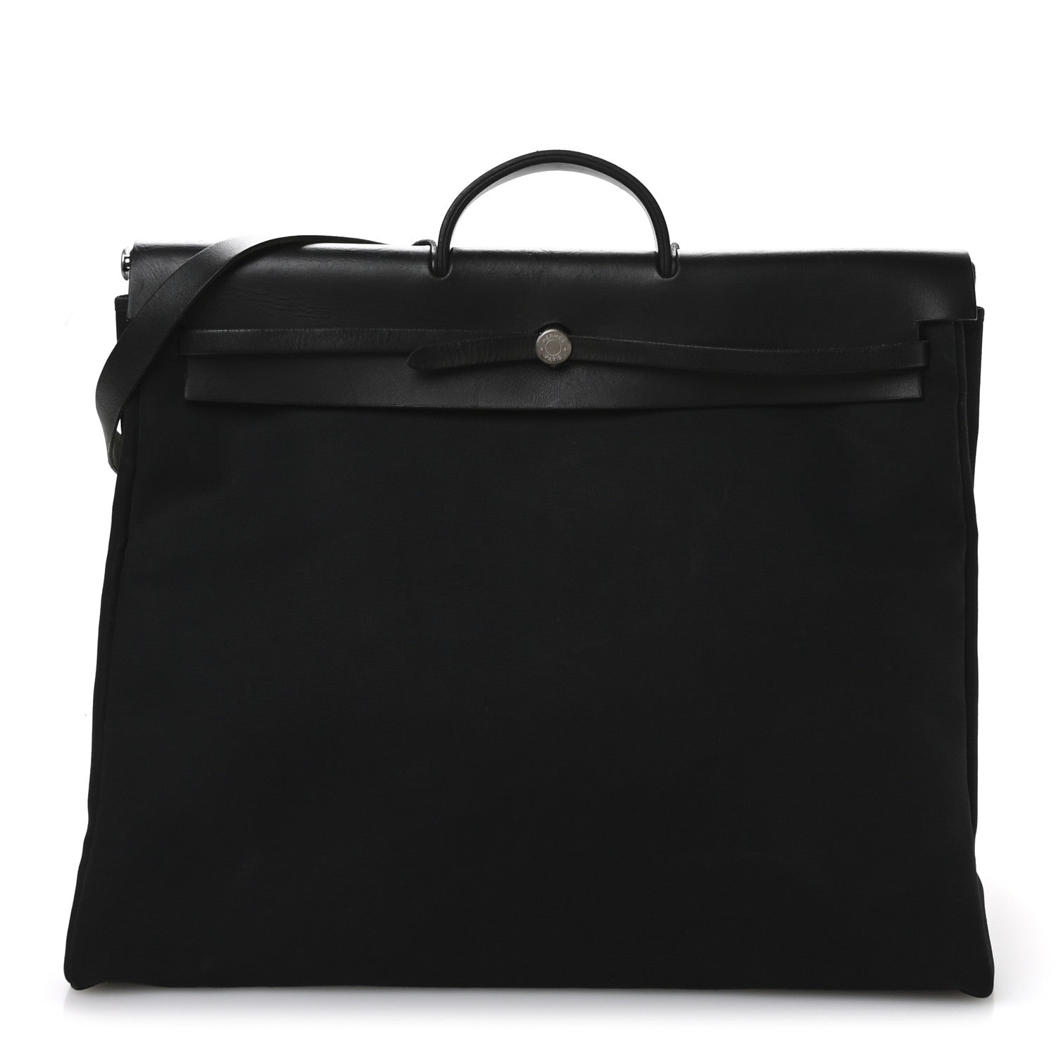 Hermes Toile Vache Hunter Herbag 50 Black 1 of 9