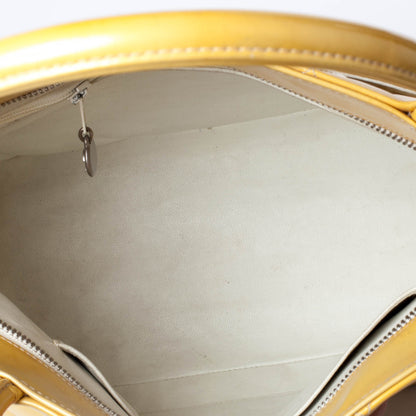 Chanel Patent Medallion Tote Yellow 8 of 10