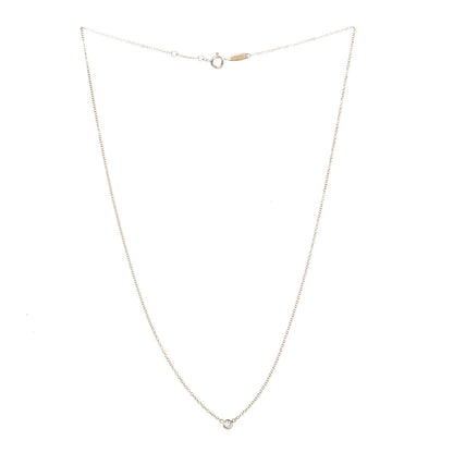 Tiffany 18K Yellow Gold Diamond .05ct Elsa Peretti Diamonds by the Yard Pendant Necklace 3 of 6