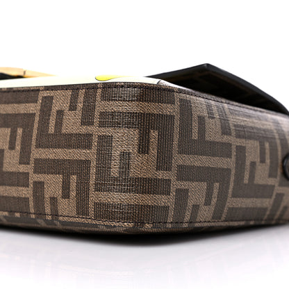 Fendi Glazed Fabric FF 1974 Hairdo Girls Inlay Baguette Mogano Panna Multicolor 8 of 8