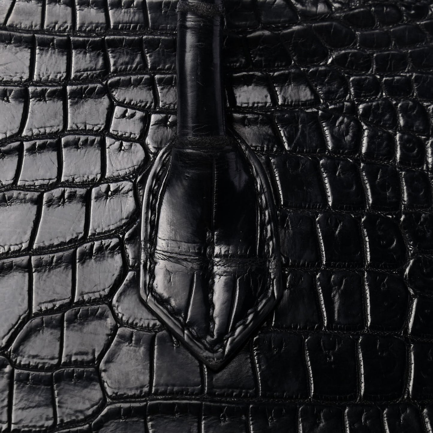 Matte Porosus Crocodile Birkin 35 Black
