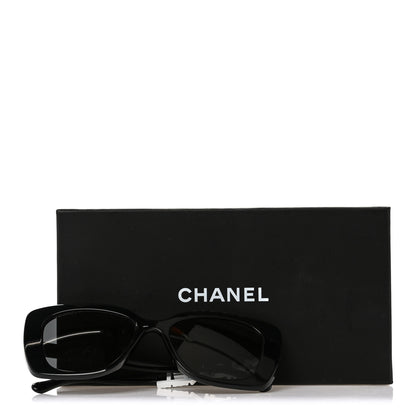 Chanel Acetate Strass Square Sunglasses 5422-B-A Black White 7 of 7