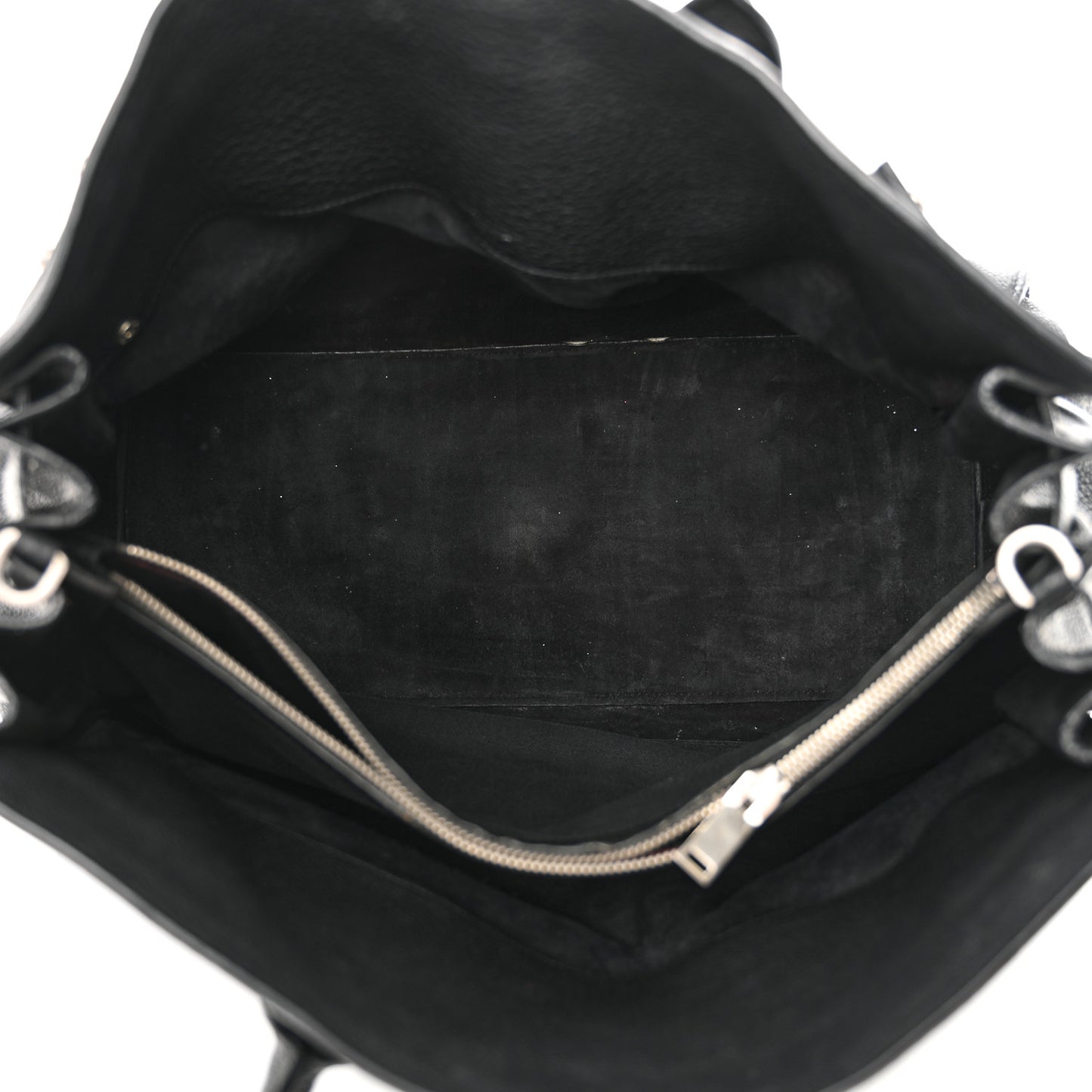 Grained Calfskin Medium Souple Sac De Jour Black