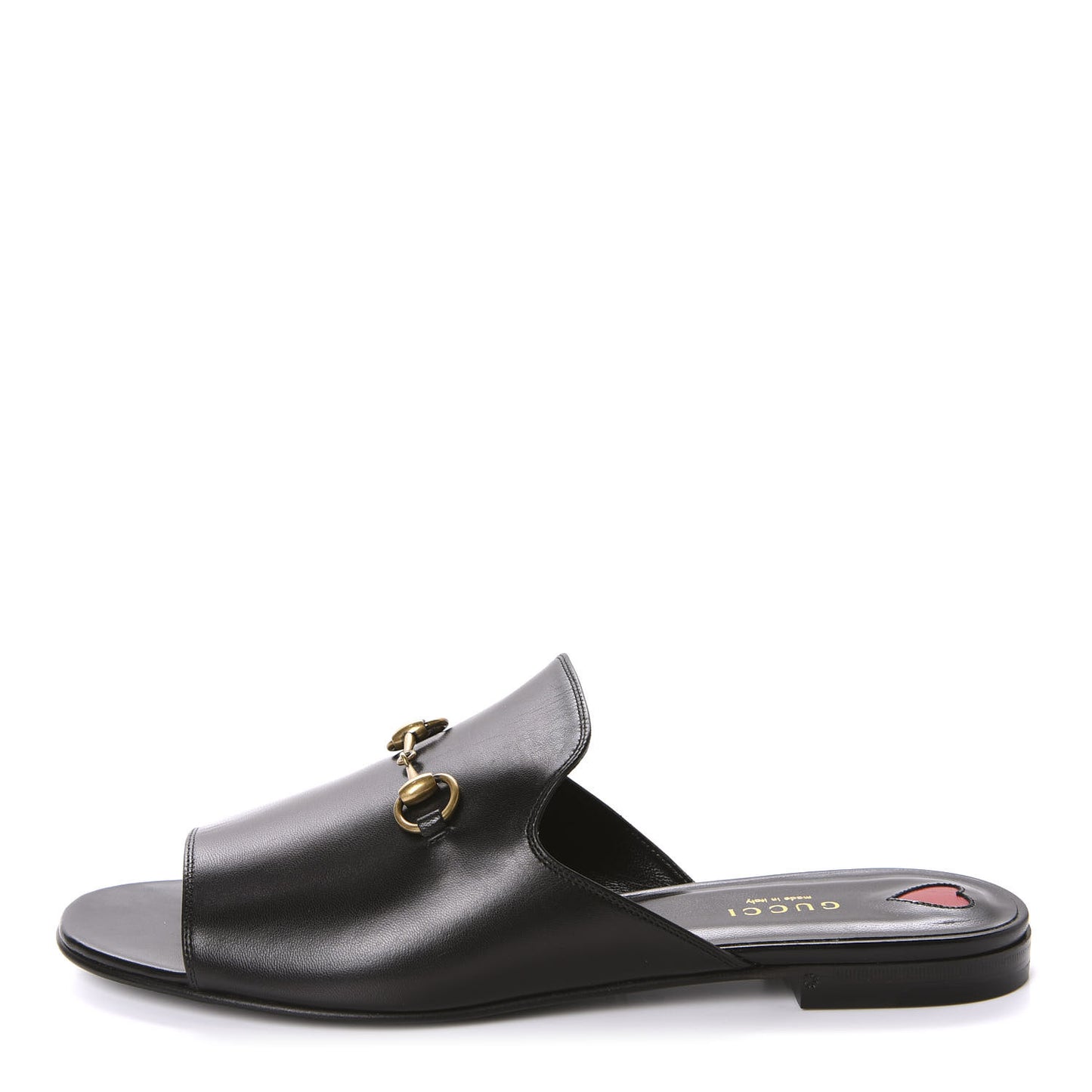 Malaga Kid Horsebit Slide Sandals 40.5 Black