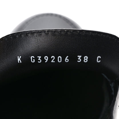 Chanel Calfskin CC Platform Loafers 38 Black 8 of 8
