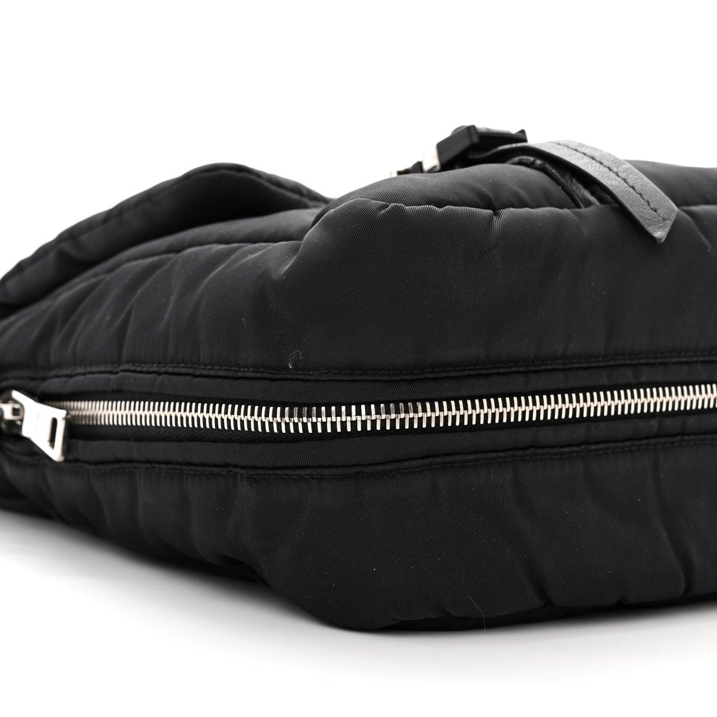 Tessuto Nylon Bomber Messenger Black