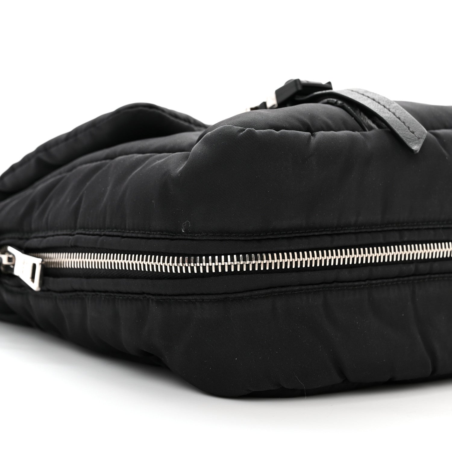 Prada Tessuto Nylon Bomber Messenger Black 10 of 15