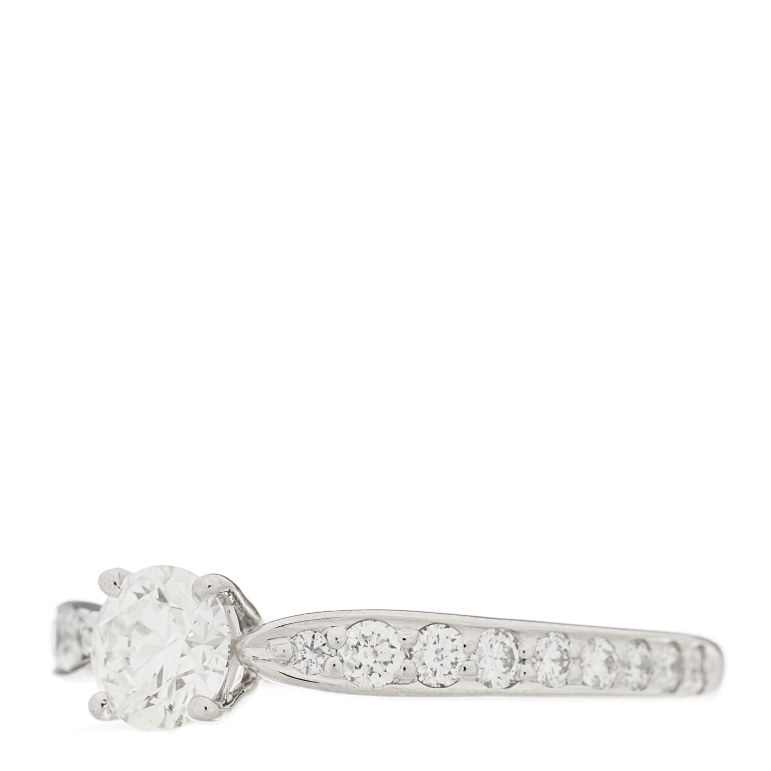 Tiffany Platinum Diamond .32ct Round Brilliant Harmony Engagement Ring 48 4.5 3 of 7