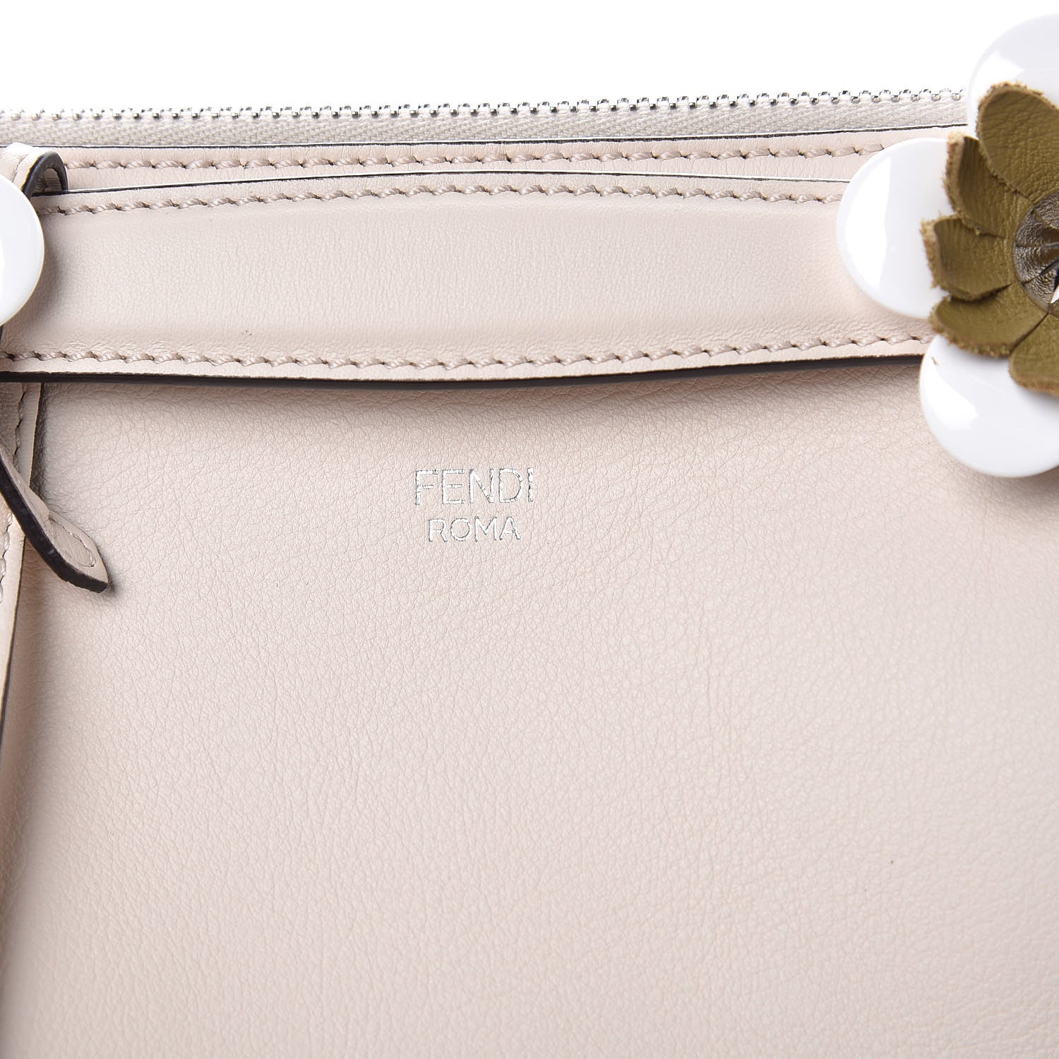 Fendi Vitello Dolce Flowerland Croc Tail Studded Medium By The Way Boston Bag Camelia Multicolor 9 of 9