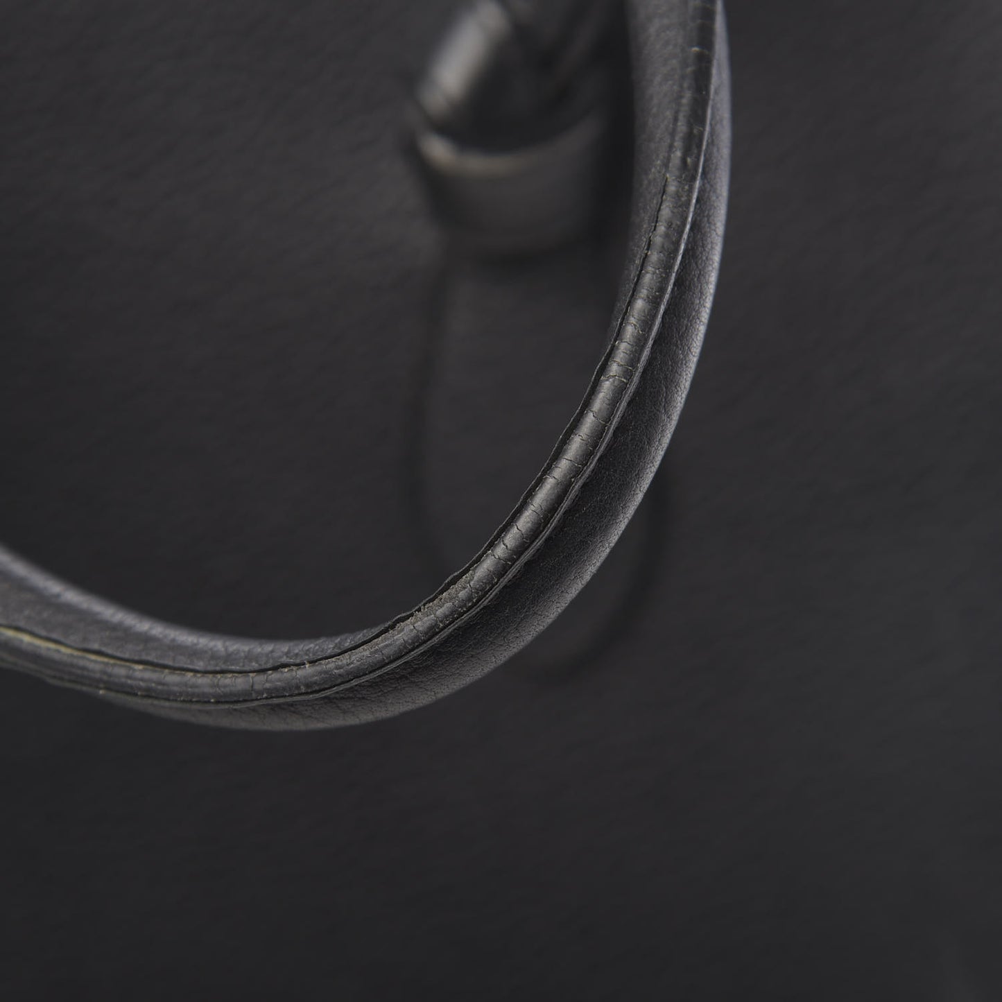 Crisped Calfskin Mini Tie Knot Tote Black