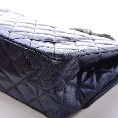 Chanel Metallic Aged Calfskin 2.55 Reissue Flap 227 Blue 10 of 11