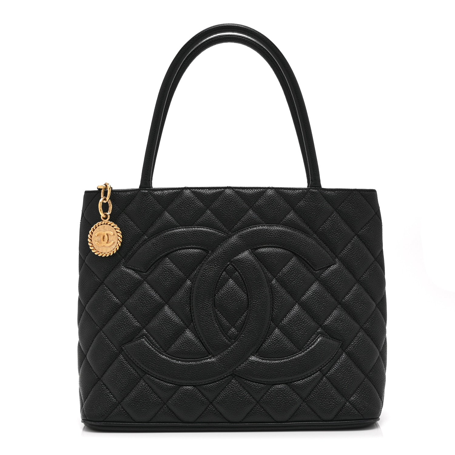 Chanel Caviar Quilted Medallion Tote Black 1 of 10