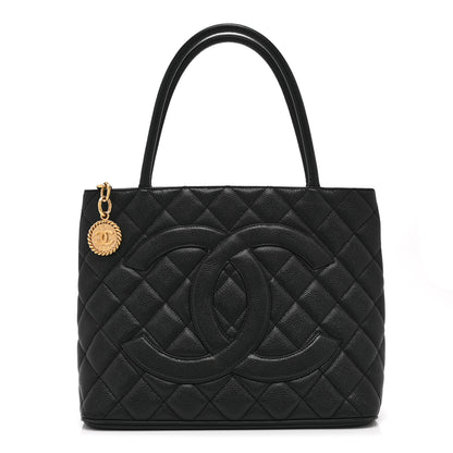 Chanel Caviar Quilted Medallion Tote Black 1 of 10