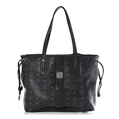 MCM Visetos Medium Liz Reversible Shopper Tote Black 1 of 28