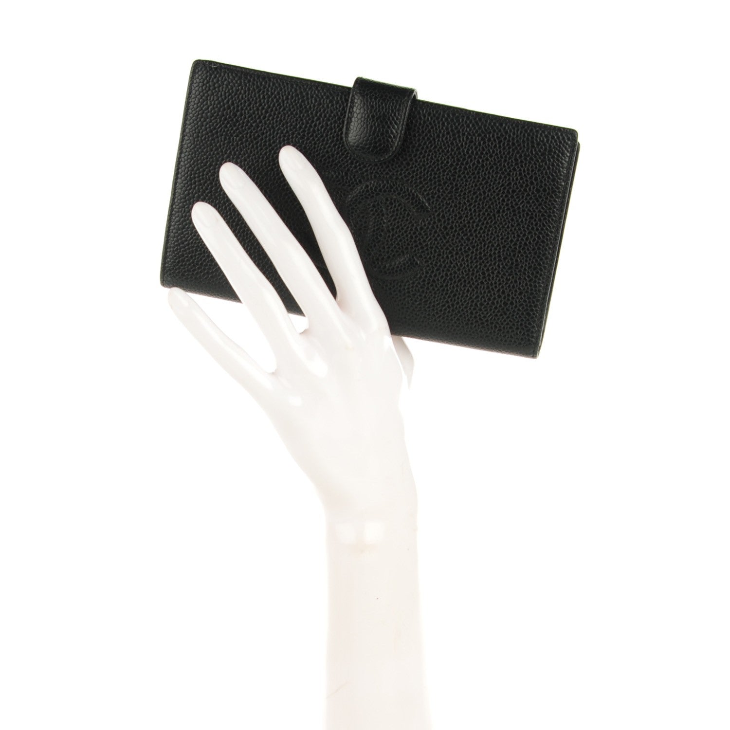 Chanel Caviar Timeless CC French Wallet Black 2 of 7