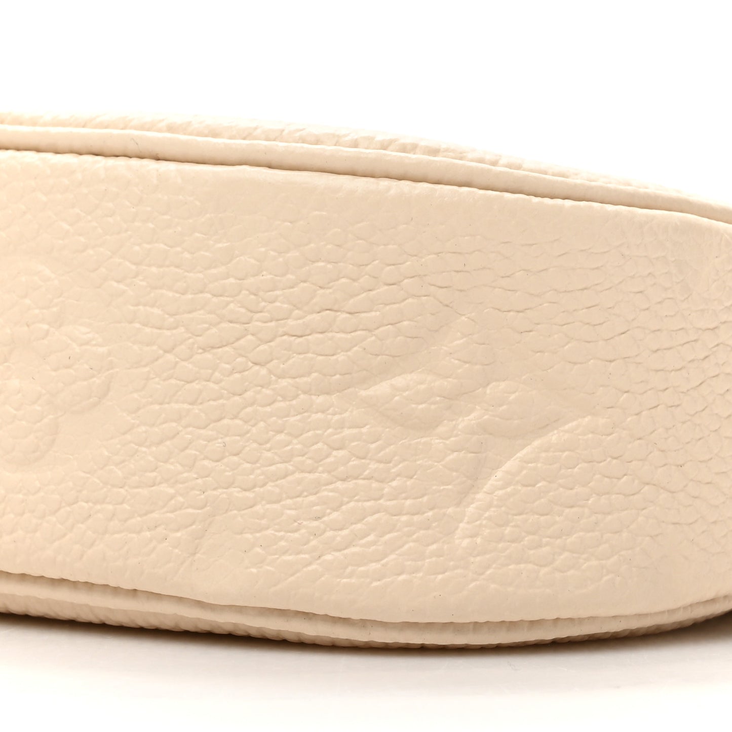 LOUIS VUITTON Empreinte Monogram Giant Multi Pochette Accessories Large Pochette Cream