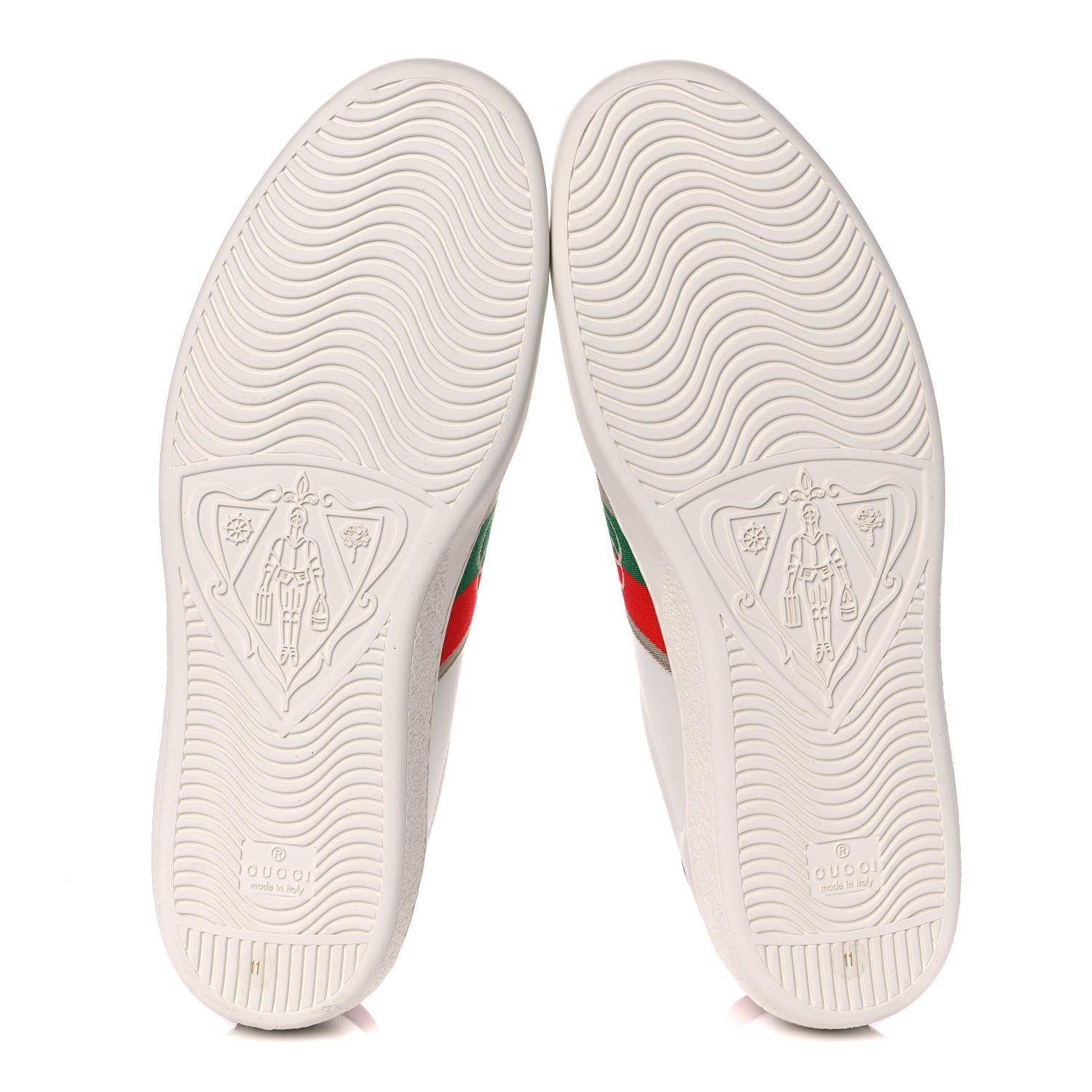 Gucci Calfskin Web Interlocking G Mens Ace Sneakers 11 White 5 of 11