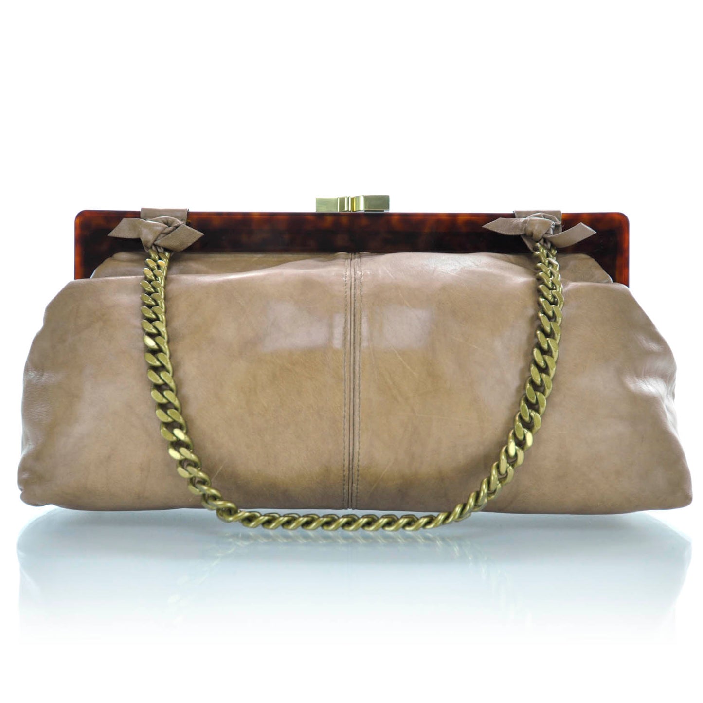 Leather Alice Chain Shoulder Bag