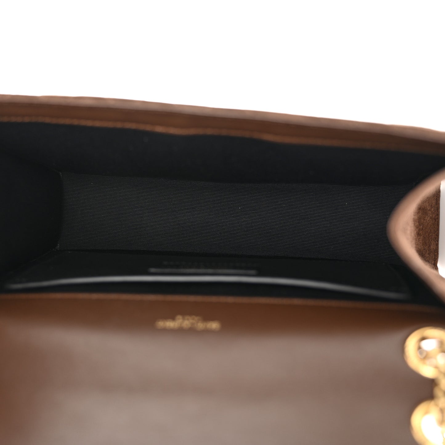 Suede Mixed Matelasse Triquilt Medium Monogram Envelope Satchel Bark Brown