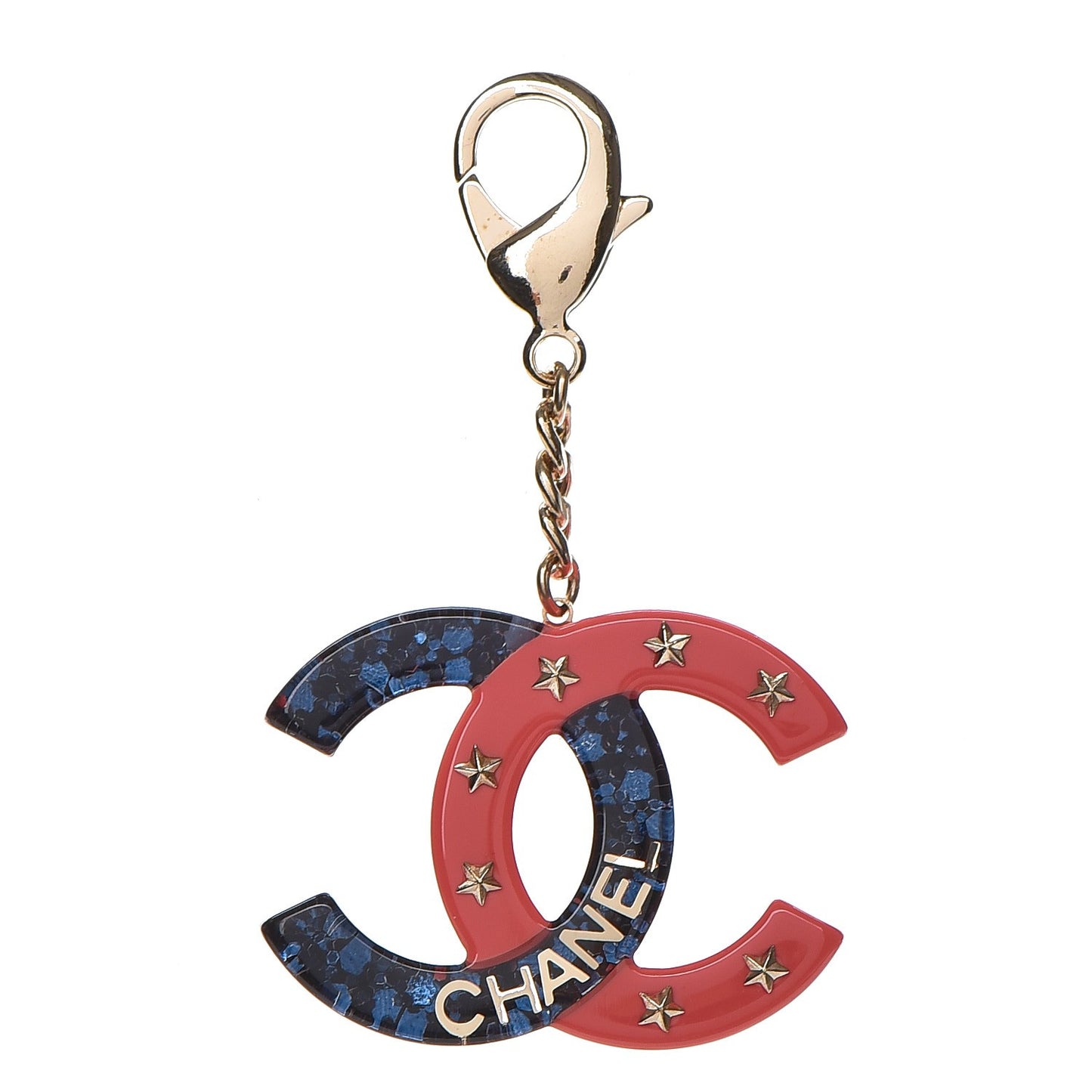 Resin CC Star Bag Charm Multicolor
