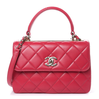 Chanel Lambskin Quilted Small Trendy CC Flap Dual Handle Bag Pink 1 of 10