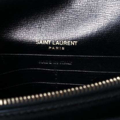 Saint Laurent Calfskin Monogram Sunset Chain Wallet Black 6 of 10