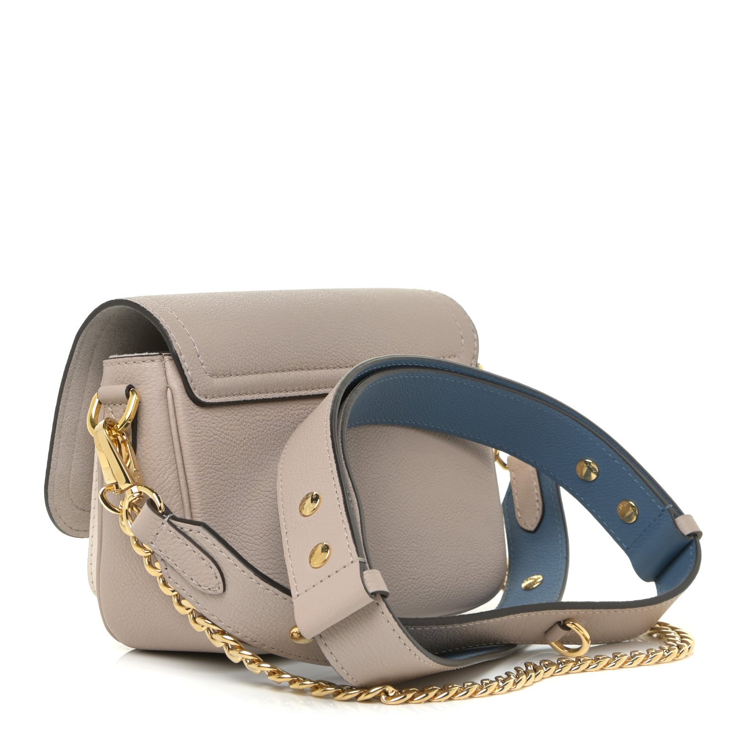 Louis Vuitton Grained Calfskin Lockme Tender Greige 3 of 11
