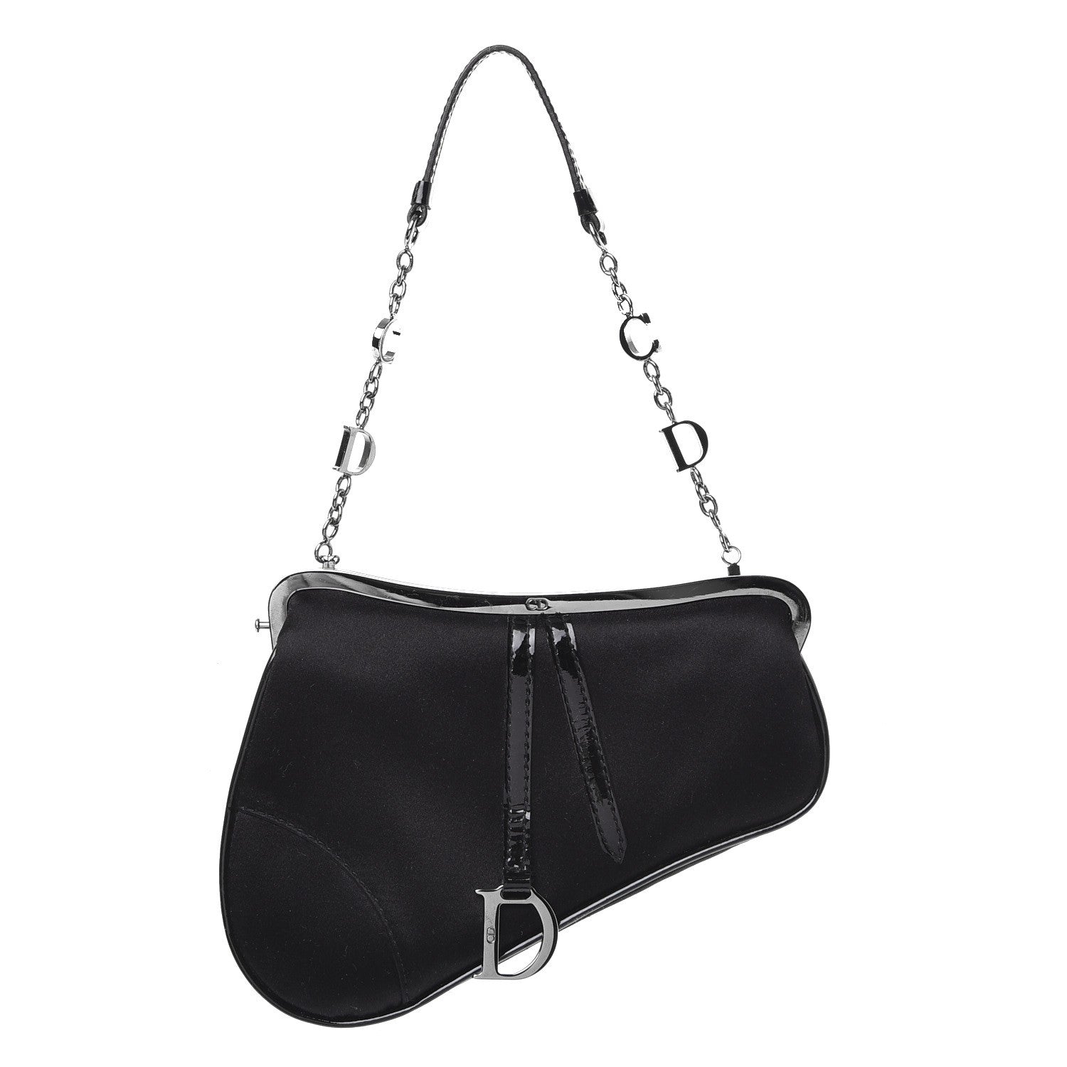 Christian Dior Nylon Mini Saddle Bag Black 1 of 8