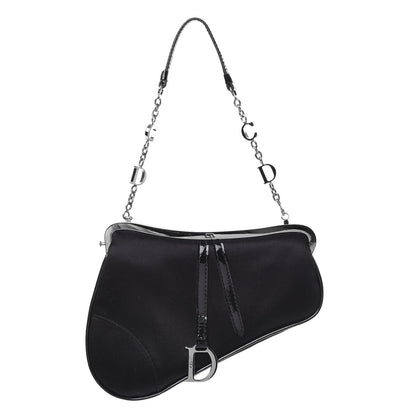 Christian Dior Nylon Mini Saddle Bag Black 1 of 8