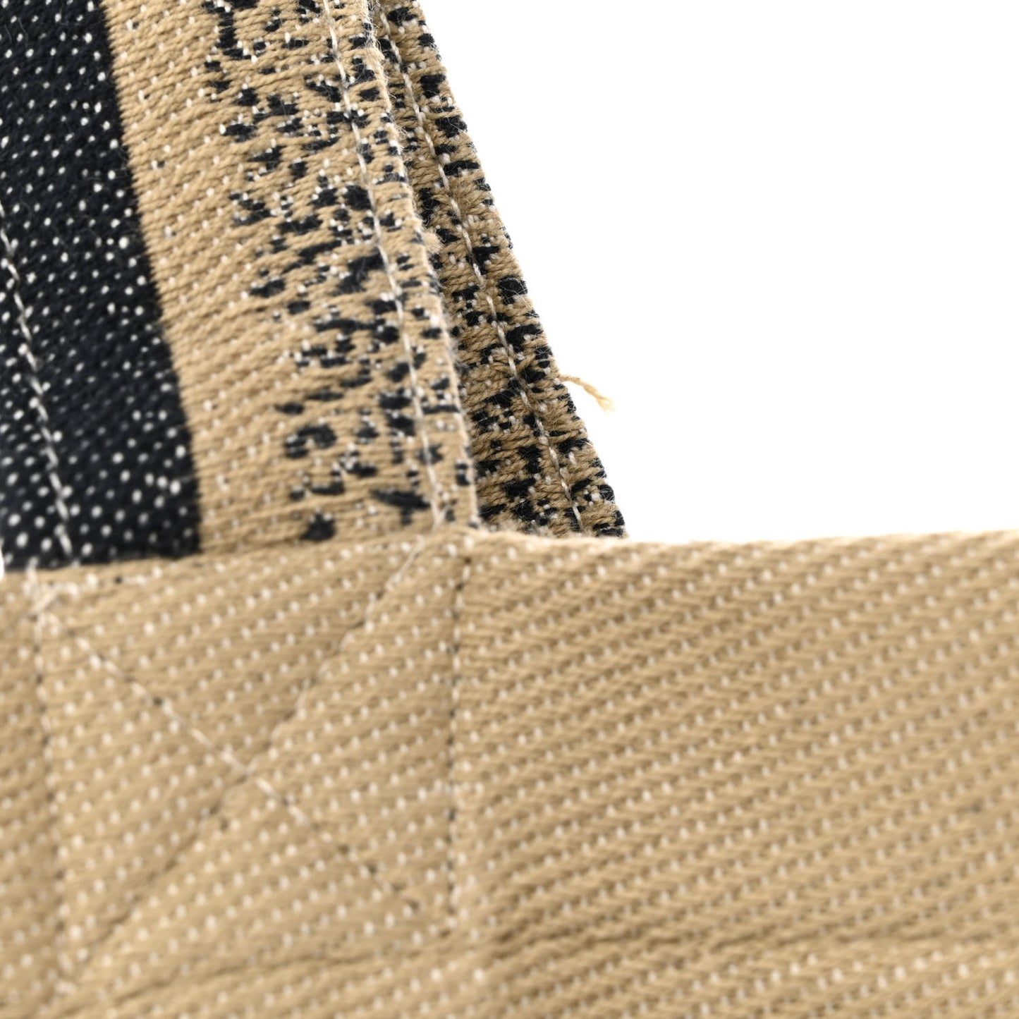 Canvas Print Cruise Tote Ivory Black