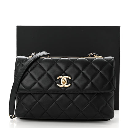 Chanel Lambskin Quilted Medium Trendy CC Flap Black 11 of 11
