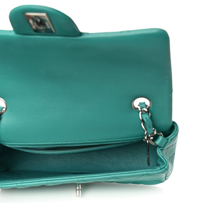 Chanel Lambskin Quilted Mini Rectangular Flap Turquoise 4 of 16