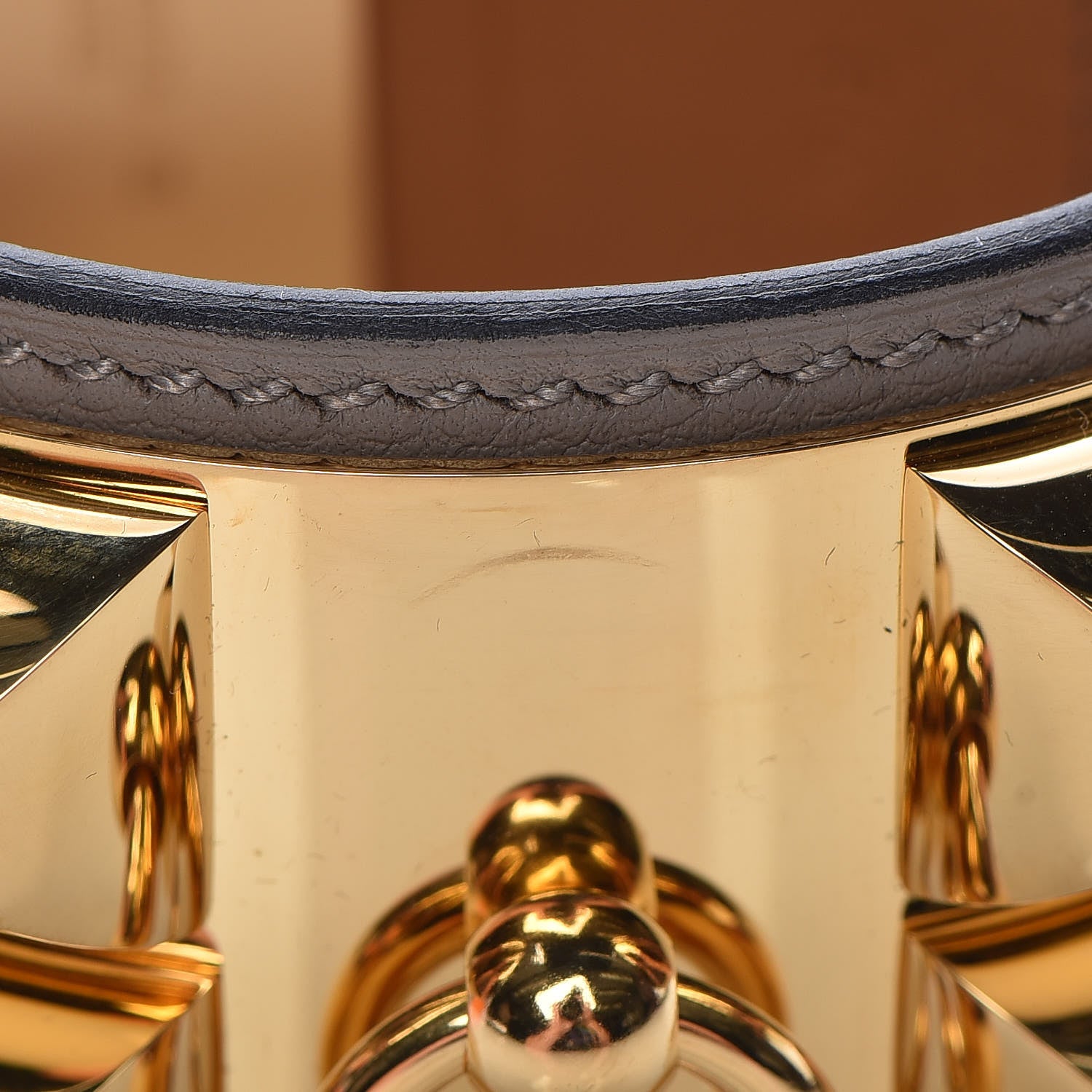 Hermes Swift Collier De Chien CDC Bracelet T2 Gris Asphalte 8 of 9