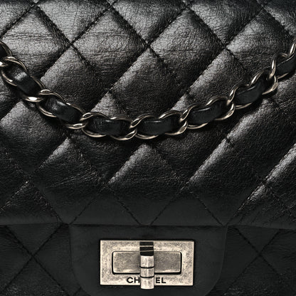 Chanel Aged Calfskin Quilted 2.55 Reissue 225 Flap Black 8 of 11