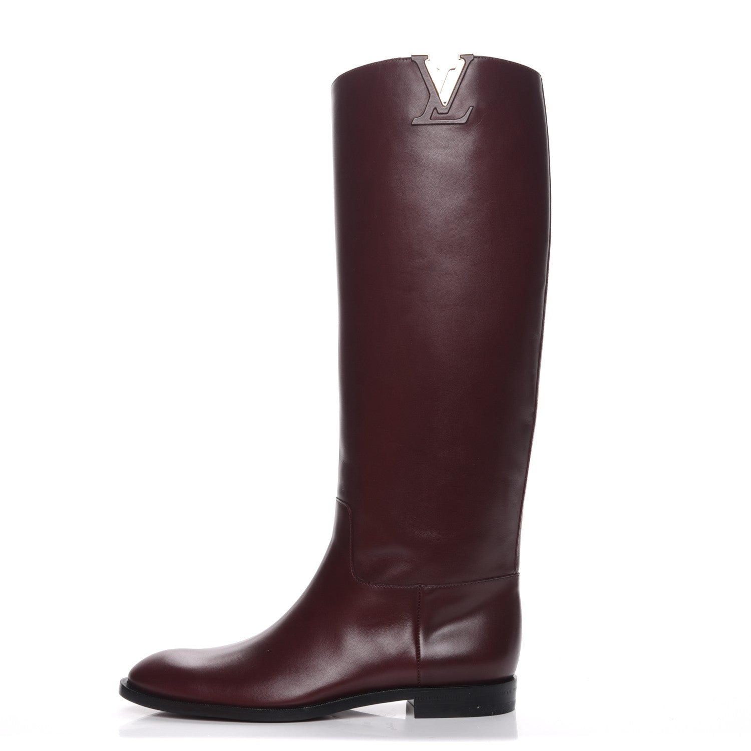 Louis Vuitton Heritage Flat High Boots 39 Bordeaux 1 of 7