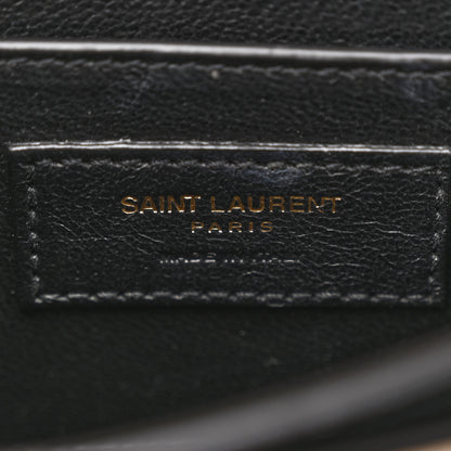 Saint Laurent Grain de Poudre Mini Classic Monogram Cassandra Top Handle Beige 6 of 14