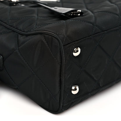 Prada Nylon Tessuto Impuntu Quilted Shoulder Bag Black 8 of 9