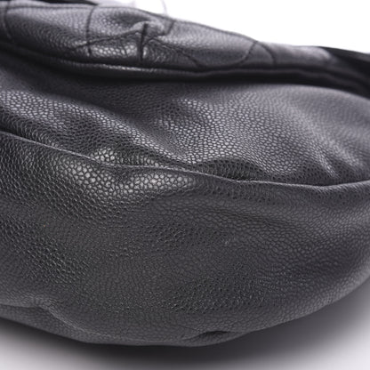 Chanel Glazed Caviar Coco Rider Flap Hobo Dark Grey 6 of 11