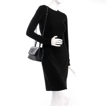 Chanel Caviar Lizard Quilted Mini Coco Handle Flap Black 2 of 8