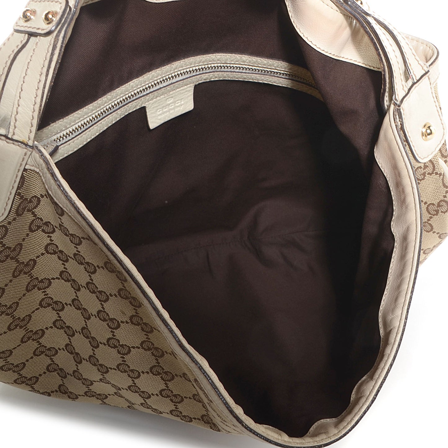 Monogram Wave Hobo Off White